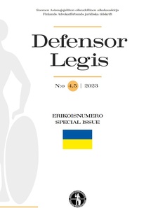 Defensor Legisin Ukraina-erikoisnumero 4,5/2023 on julkaistu Edilexissä